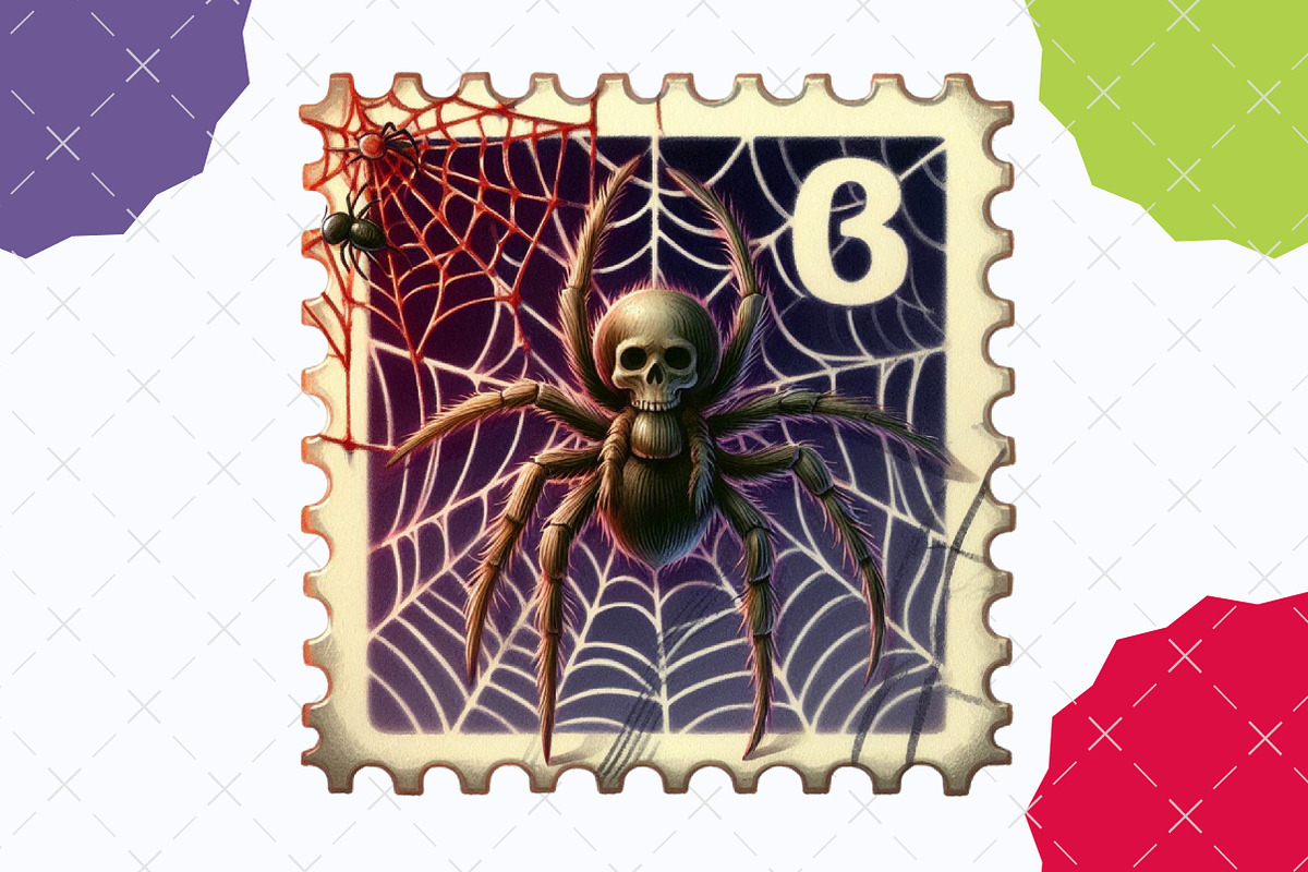 Halloween Postage Stamp Clipart, an Illustration by designcity5 (Photo 4 of 5)