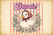 Cute Duck Daisy Vintage PNG, a Work Illustration by Sublimation Artist (Thumbnail 1 of 9)