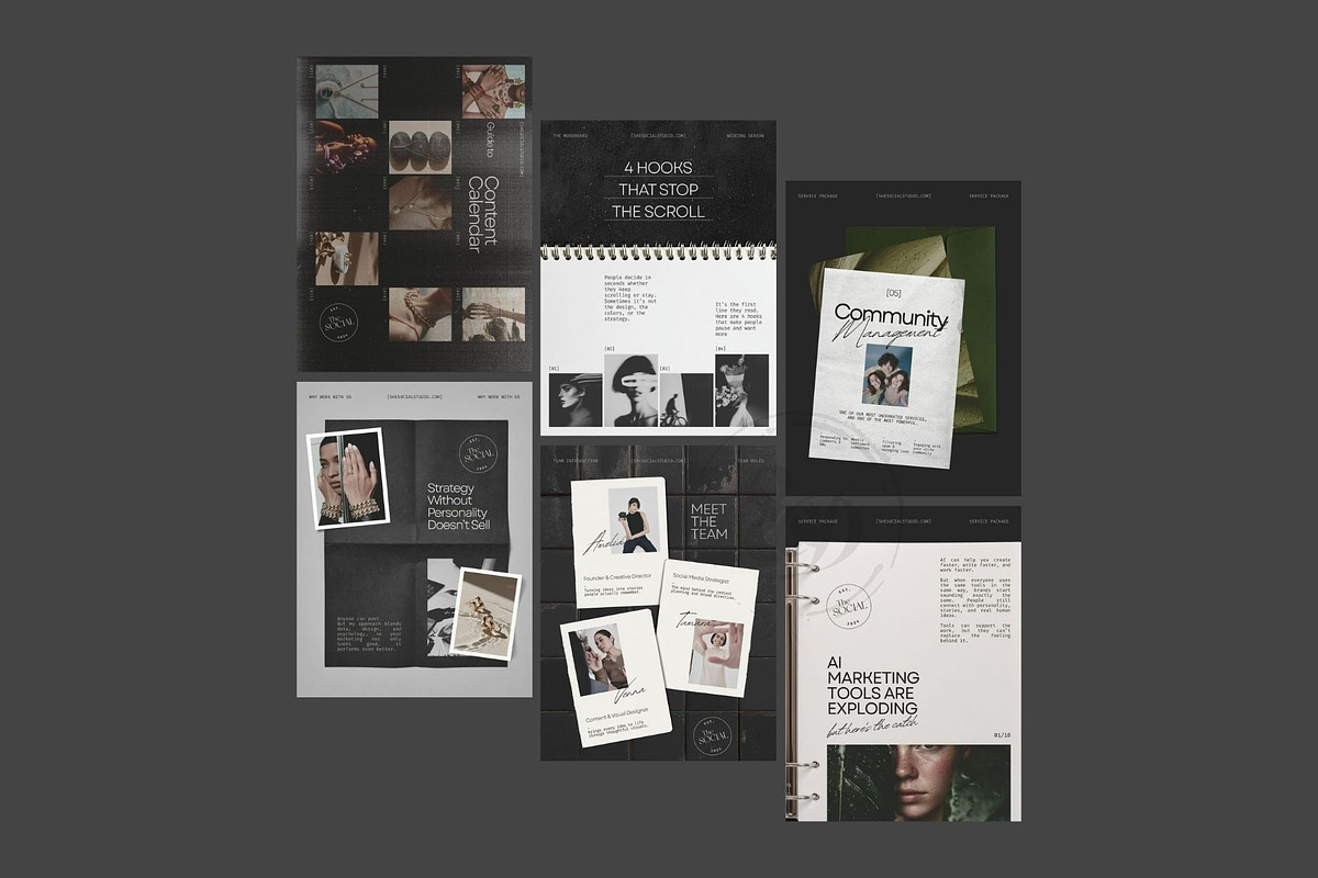 Dark Editorial Social Media Template, a Social Media Template by And Done Studio (Photo 5 of 8)
