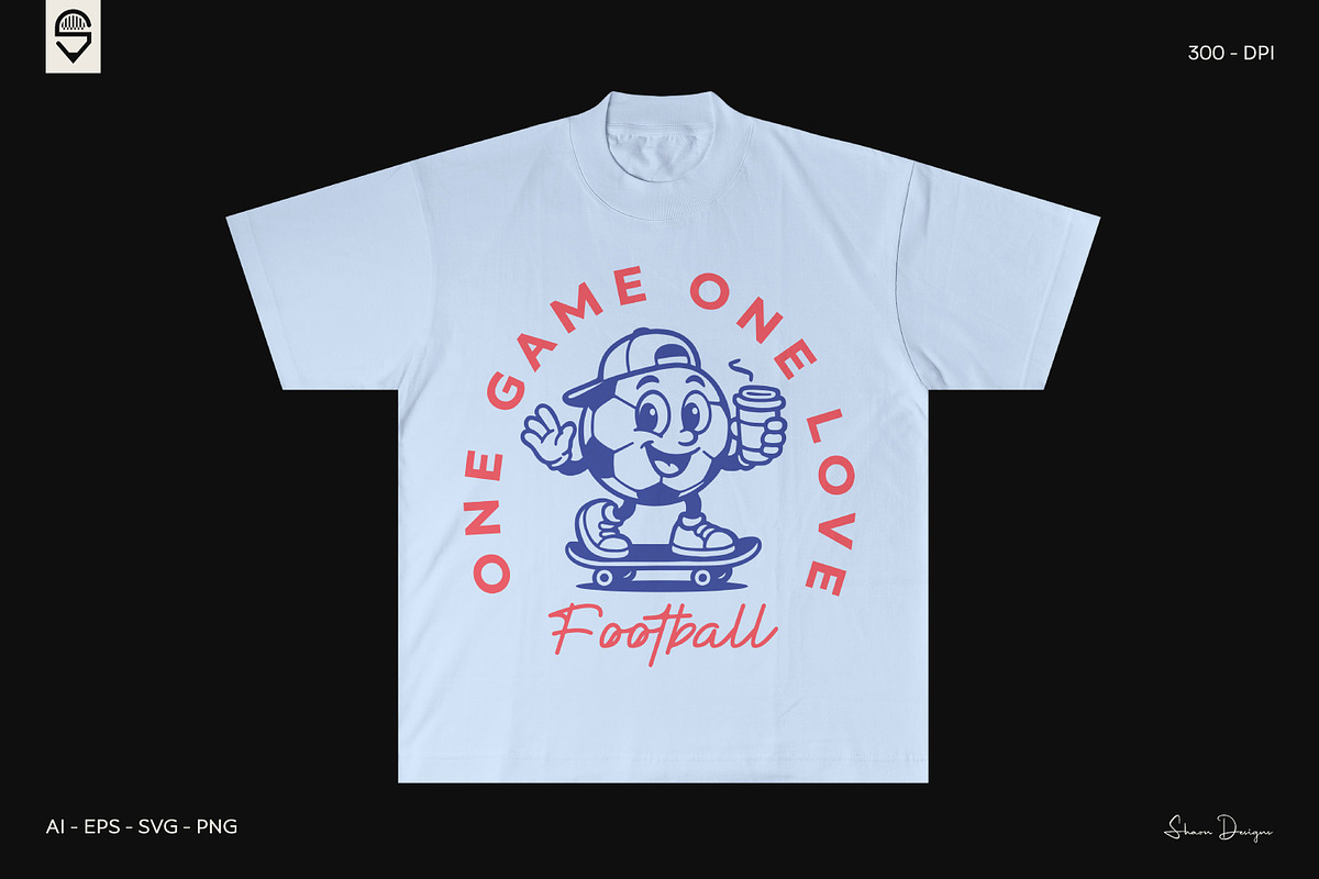 Soccer Ball Character T-Shirt Bundle, a Sport Illustration by shaondesigns (Photo 10 of 10)