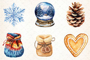 Cozy Winter Clipart, an Illustration by DreamCafeArt (Thumbnail 3 of 7)