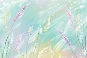 Whimsical Spring Grass and Flowers, a Background Graphic by Printable Treasure (Thumbnail 6 of 9)