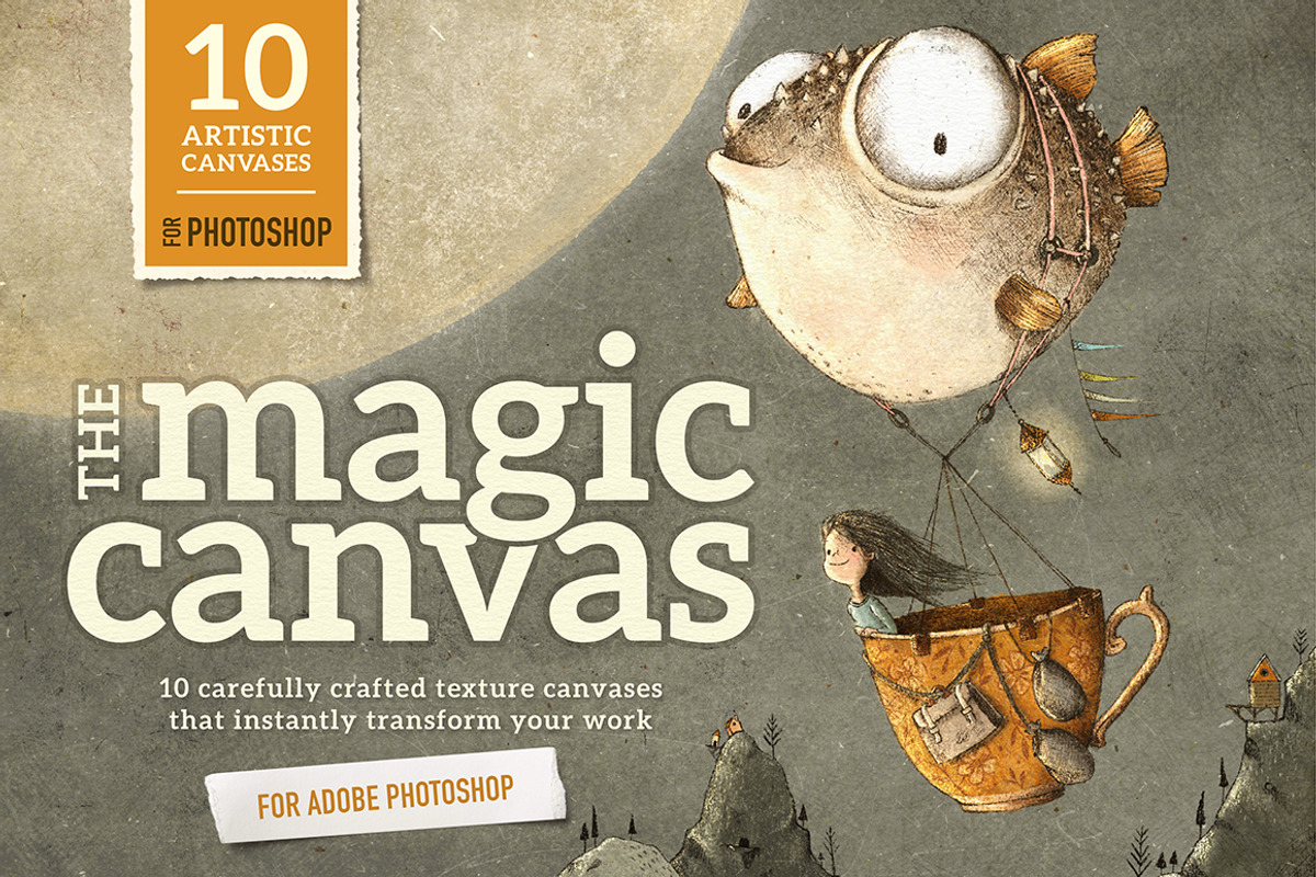 Magic Canvas Photoshop textures, a Layer Style Add-On by Lisa Glanz (Photo 1 of 13)