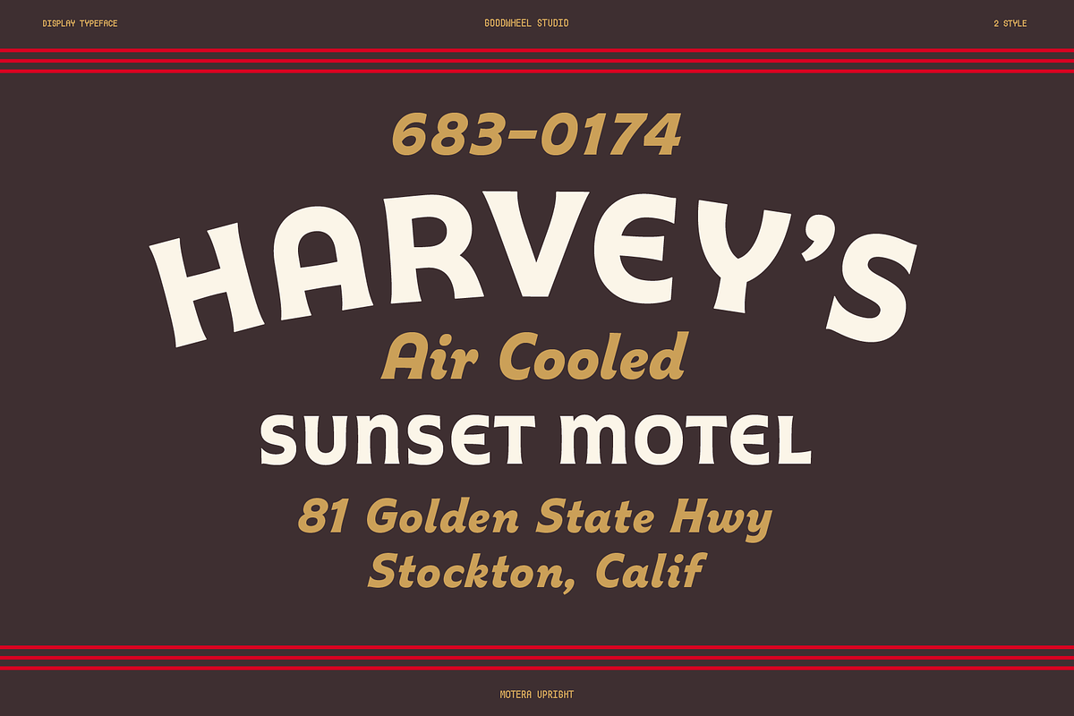 Motera, a Sans Serif Font by Goodwheel Studio (Photo 7 of 11)