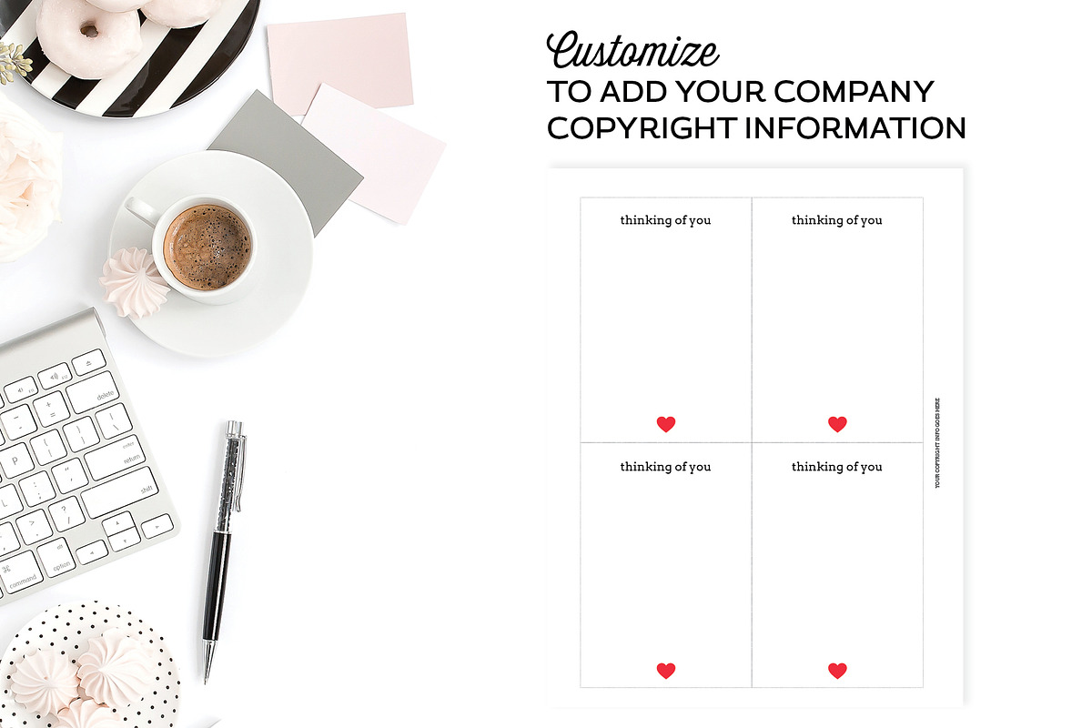Note Card Templates for InDesign, a Stationery Template by Michelle Hickey Design (Photo 6 of 6)