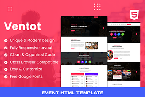 Ventot - Event HTML Template