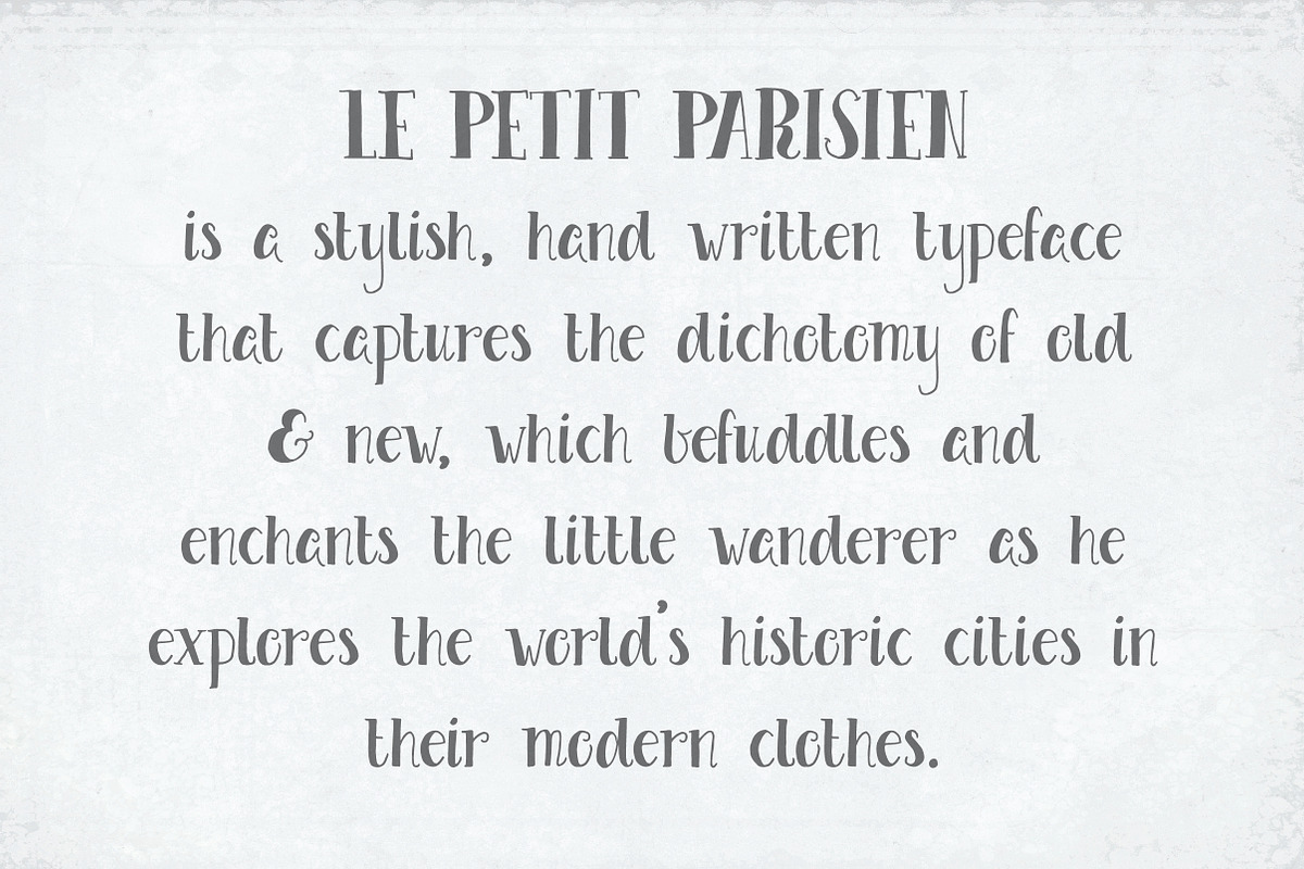 Le Petit Parisien Font preview 3
