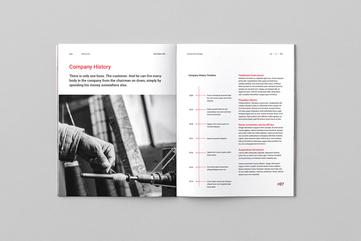 Annual Reports, a Brochure Template by BOXKAYU (Photo 6 of 17)