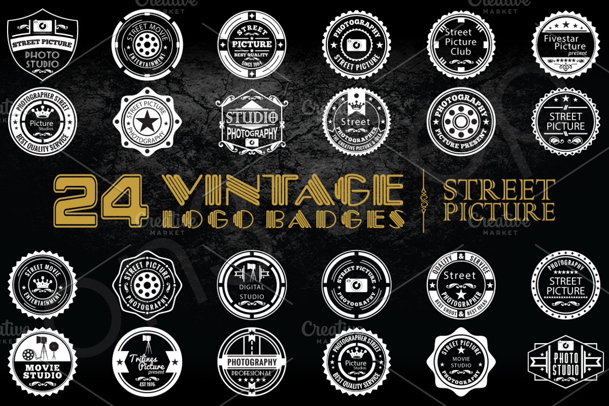 24 VB PICTURE STREET VOL1, a Branding & Logo Template by on3stepThemes