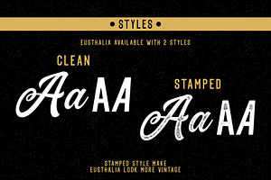 Eusthalia Typeface Family 6 Fonts