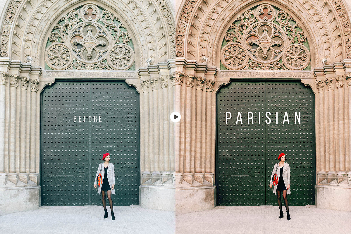 Parisian City Portrait Action & LUT, an Action Add-On by Presetrain Co. (Photo 6 of 7)