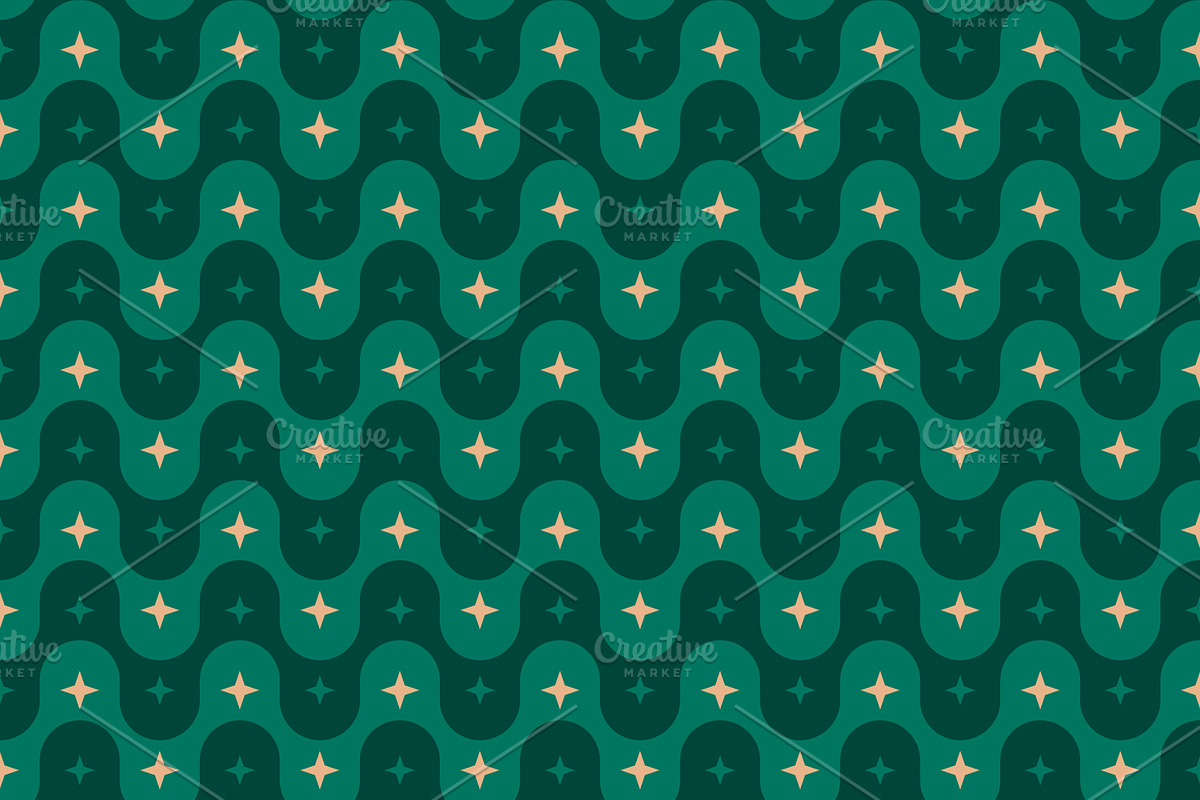 Christmas Wave Seamless Pattern, a Pattern Graphic by Elena Pimukova (Photo 4 of 4)