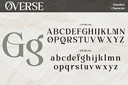 Overse - Modern Serif Typeface, a Serif Font by Font Liner (Thumbnail 9 of 12)