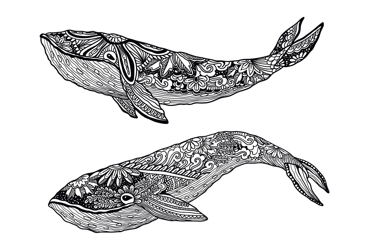 Animals in zentangle doodle style, an Illustration by Tierre3012 (Photo 16 of 23)