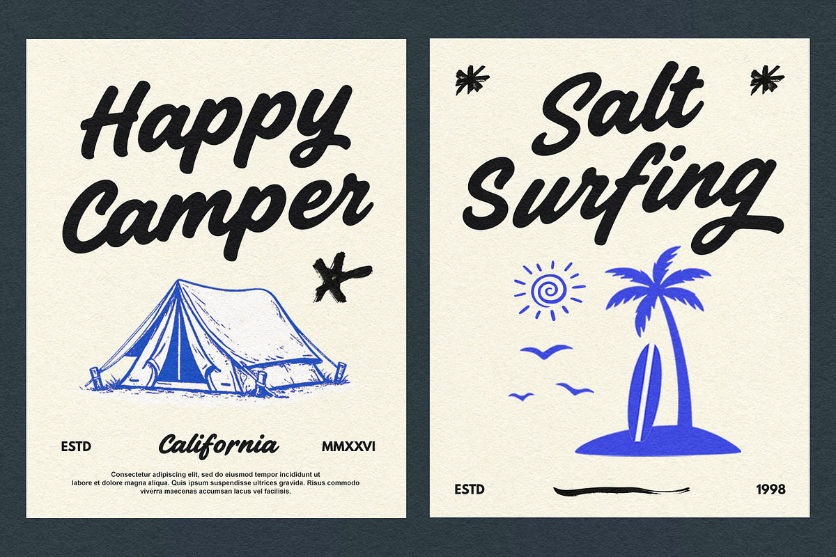 Aethics Surfing Summer Script Font, a Script Font by Maulana Creative (Photo 4 of 7)