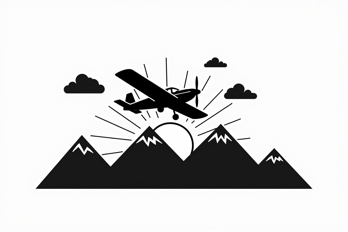 Adventure Plane Mountain Bundle, an Illustration by hafijul (Photo 8 of 9)