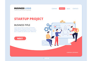 Startup Project Website Landing Page