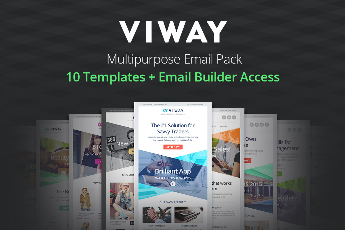 Promo & Corporate Pack of 10 Email, an Email Template by NancyS (Photo 1 of 2)