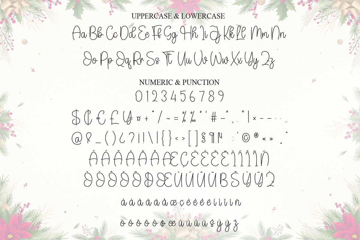 Christmas | Script Font, a Handwritten Font by Scratchones (Photo 7 of 9)
