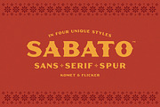 Sabato – Sans & Serif in Four Styles, a Serif Font by Komet & Flicker (Thumbnail 1 of 13)