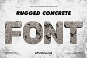 Rugged Concrete Font, a Sans Serif Font by itefan Studio (Thumbnail 1 of 5)