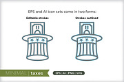 Minimal taxes icons, an Outline Icon by Picture Window (Thumbnail 3 of 5)