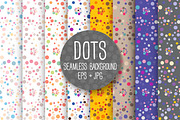 DOTS. Seamless background., a Pattern Graphic by kite-kit (Thumbnail 1 of 5)