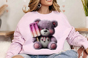 Whimsical Summer Teddy Bear Clipart, a Seasonal Illustration by Canvas Craft (Thumbnail 4 of 7)
