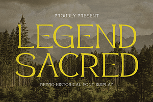 Legend Sacred - Historical Serif