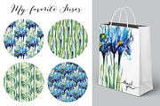 Irises thank you, a Texture Illustration by coconut_forest (Thumbnail 2 of 5)