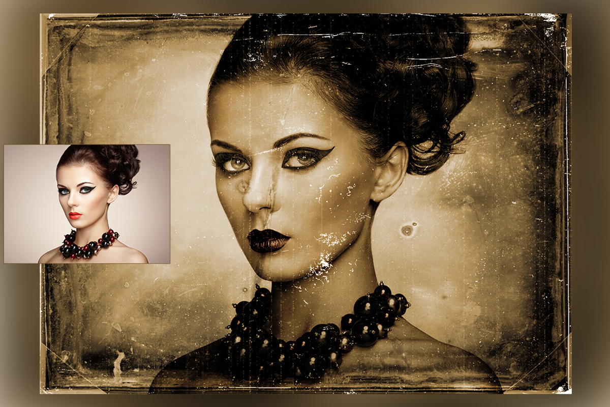 Aged Antique Photoshop Action, an Action Add-On by designvillage (Photo 3 of 12)