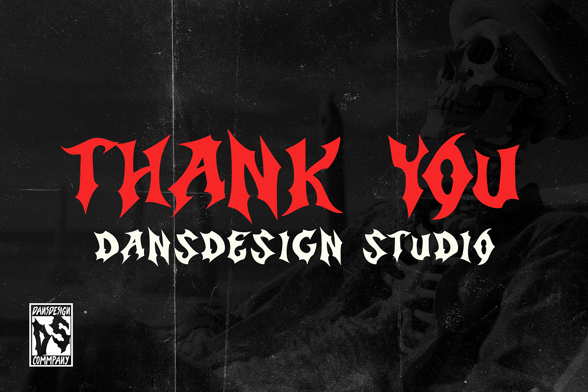 Sacrifice Horror Black Metal Display, a Blackletter Font by dansdesign (Photo 12 of 12)