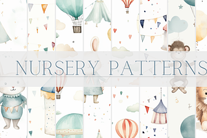 Kids Seamless nursery Patterns