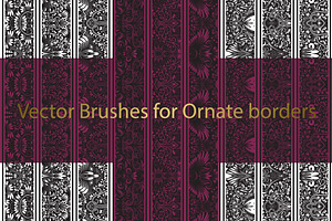 72 Ornate Vector Brushes