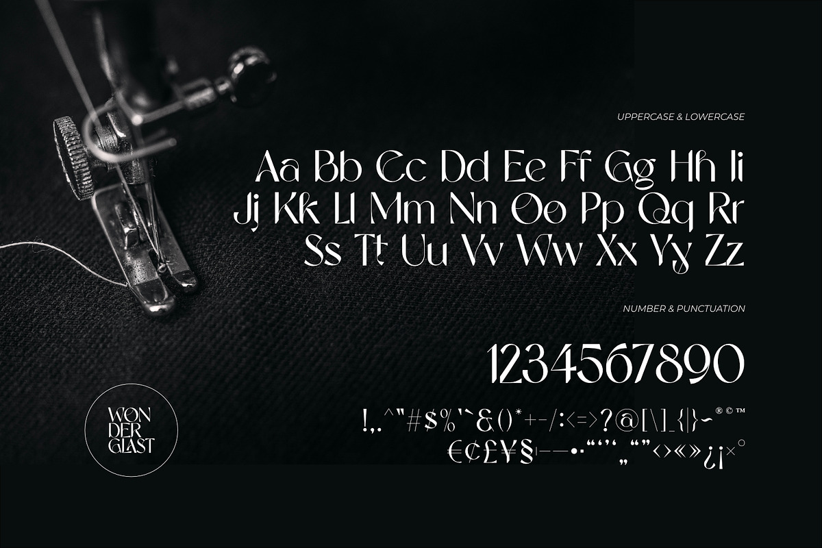 Wonderglast - Stylist Sans, a Sans Serif Font by ikiiko (Photo 6 of 8)