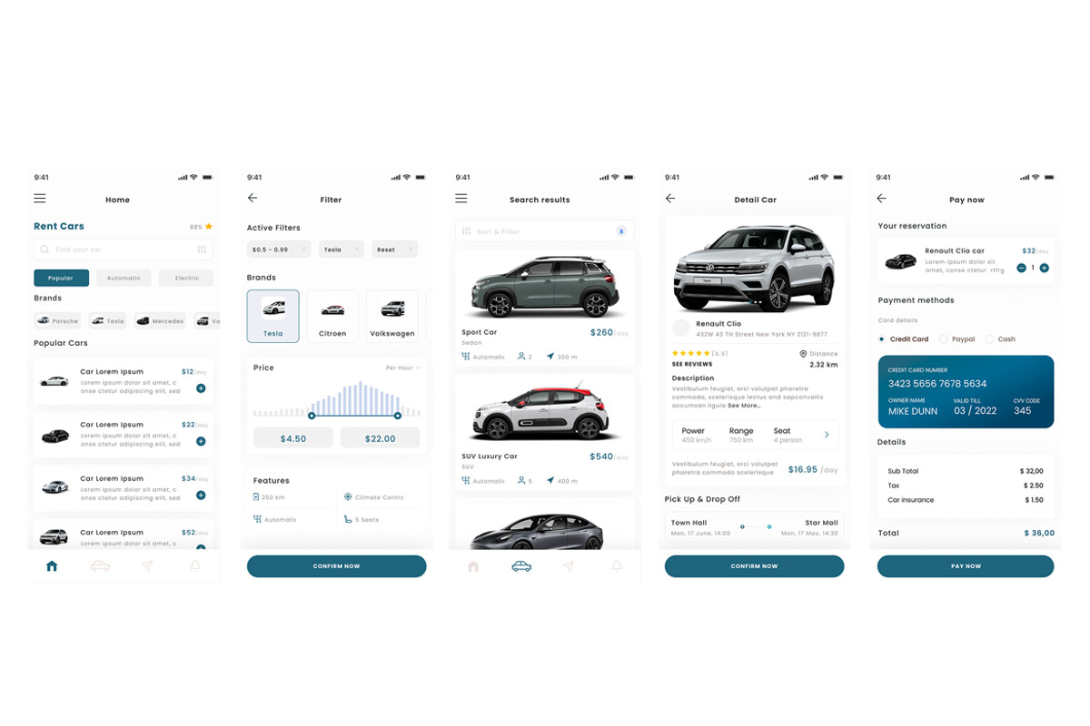 Rent Car & Rental Vehicle App, an App Template by nagaredesignstudio (Photo 2 of 2)