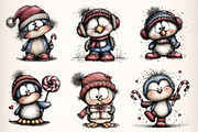 Whimsical Christmas Birds Clipart, an Illustration by Dream Creation (Thumbnail 4 of 7)