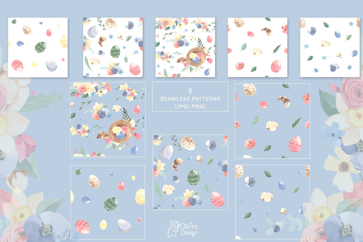 EASTER clipart. Watercolor set, an Animal Illustration by OlliArtDesign (Photo 8 of 12)