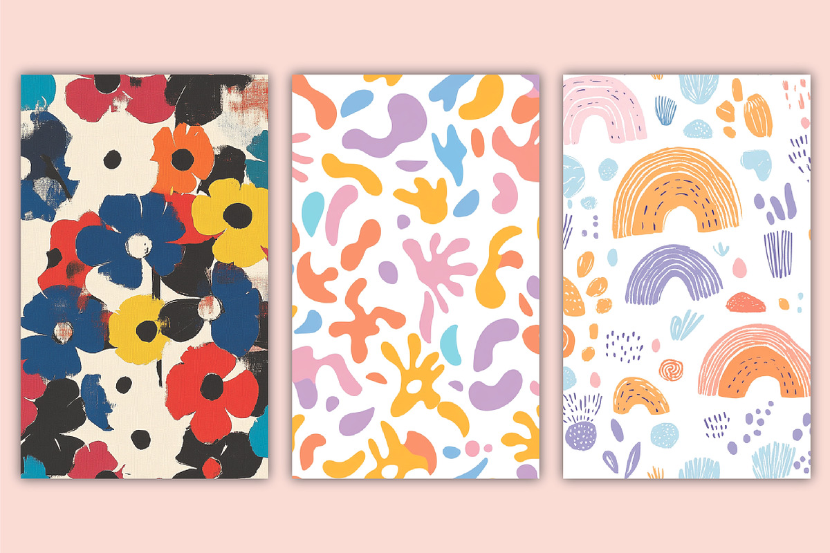 Funky Abstract Shapes Pattern, a Pattern Graphic by Artful Prints (Photo 2 of 3)