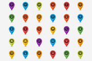 Map Location Pins Colorful Icons, an Icon by Creative Ink (Thumbnail 3 of 4)