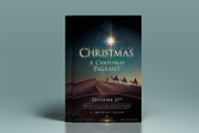 Christmas Church Poster & Flyer, a Flyer Template by CREATIVE DUDE (Thumbnail 1 of 6)