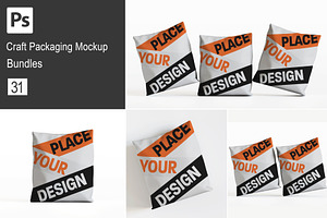 Craft Packaging Mockup Bundles, a Packaging Mockup by Ambo Ampeng