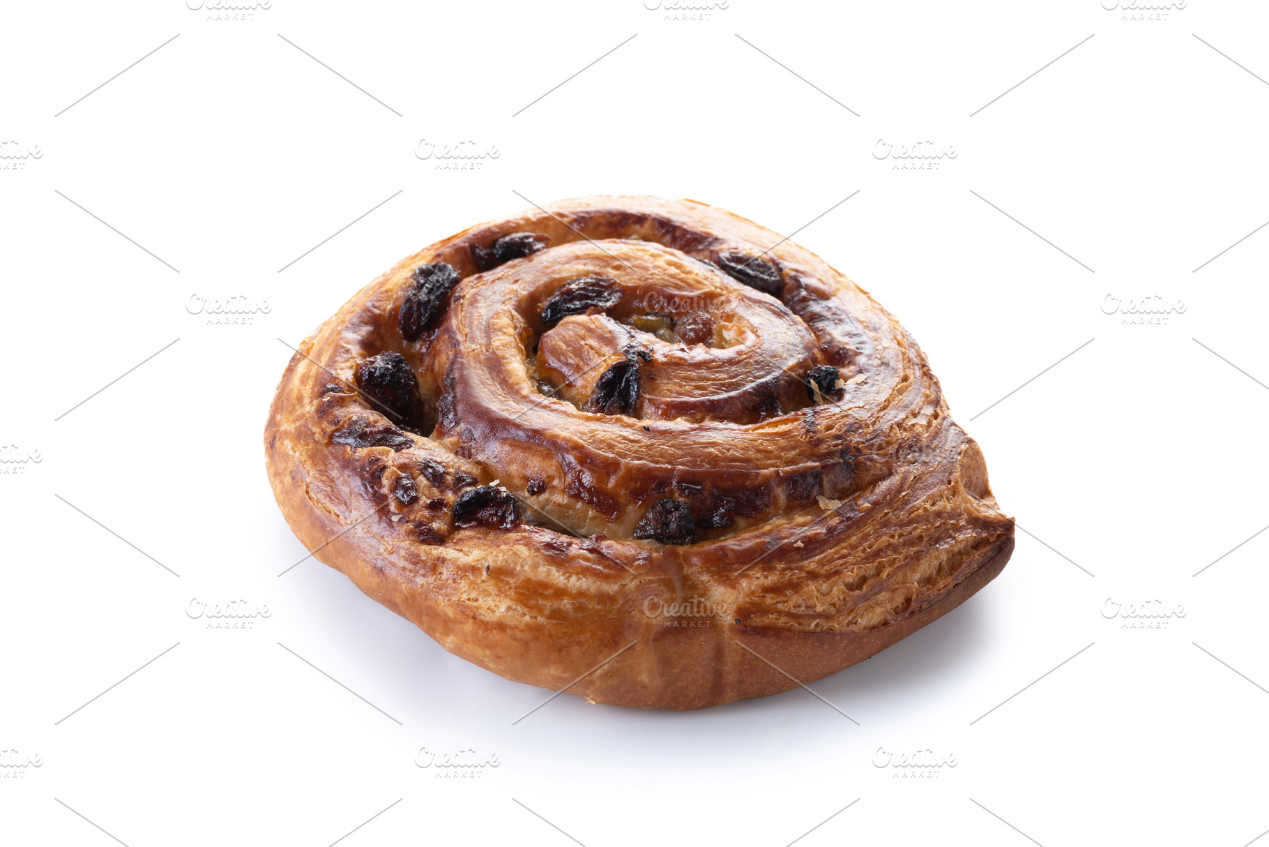Raisin swirl pastry, a Food & Drink Photo by etorres69