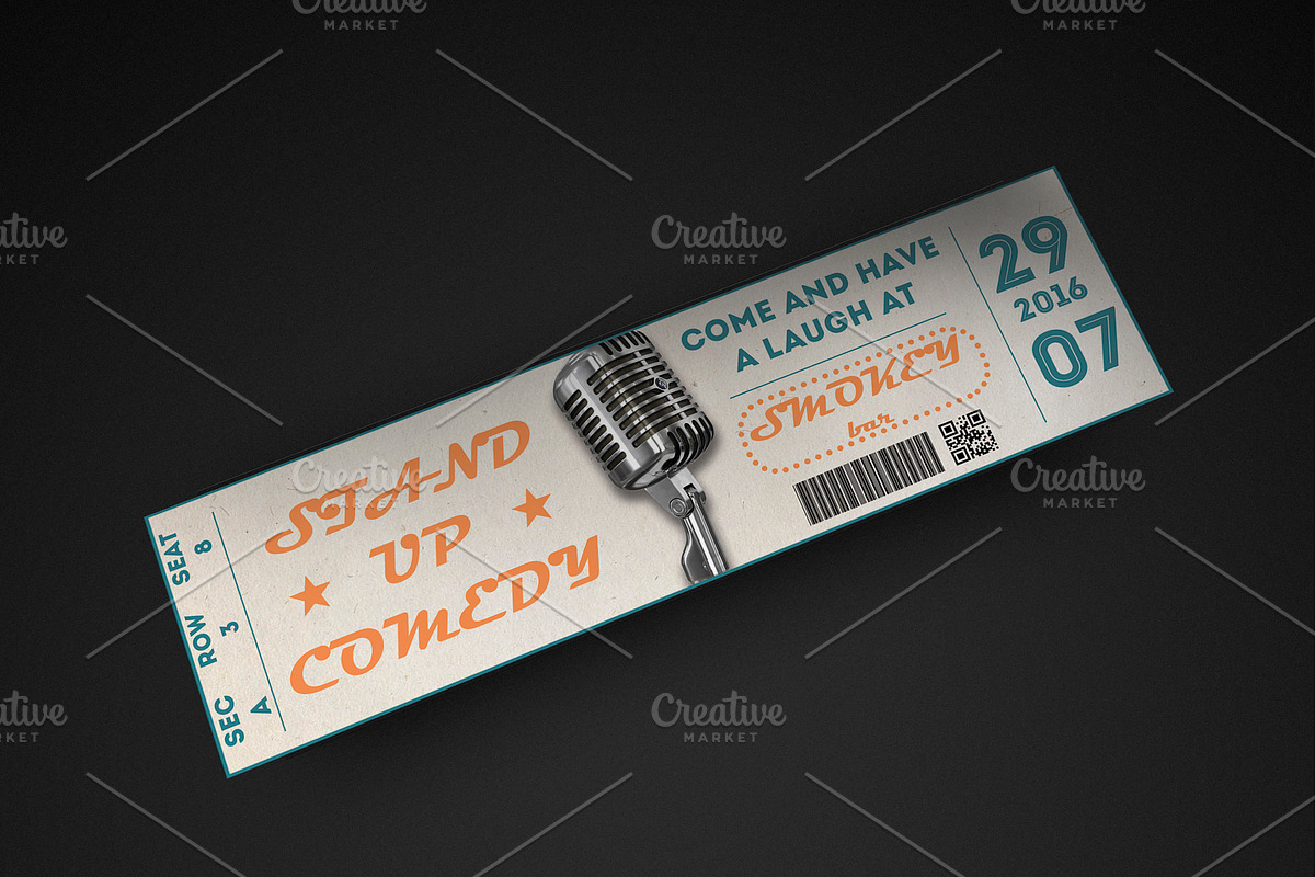 Multipurpose Event Ticket, an Invitation Template by Konakchiev (Photo 3 of 3)