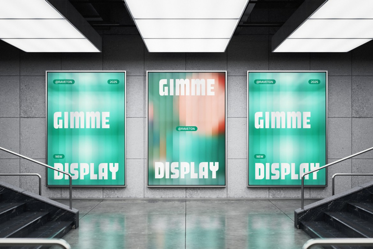 Raveton - Display Font, a Font by Studio Moara (Photo 2 of 8)