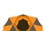 Hiking and Camping Tents Vector Set, an Illustration by Alex Krugli (Thumbnail 6 of 13)