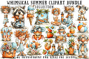 Whimsical Summer Clipart Bundle, an Illustration by OK Design (Thumbnail 1 of 6)