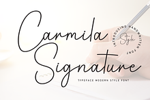 Carmila Signature | Script Font