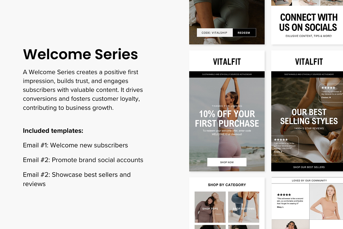 24 Canva Email Template Flow Designs, an Email Template by The Ecommerce Creative (Photo 3 of 11)