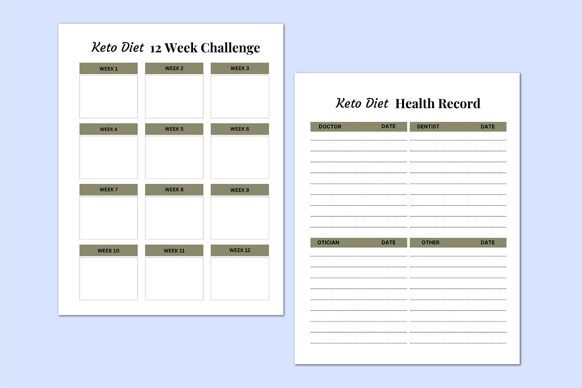 Keto Transformation Workbook., a Stationery Template by Shumaya (Photo 5 of 5)